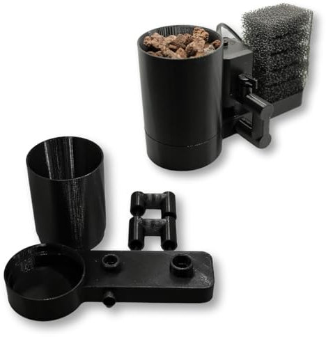 ORYF Compact Reverse-Filter | passend für Aquael PAT Mini | Strömungsarmer Biofilter für Aquarien | Innenfilter für Kampffische, Frösche, Nano & Süßwasser-Aquarien