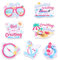 7pcs Girls Trip Cruise Door Magnets, Summer Beach Anchor Carnival Cruise Ship Door Signs Decorations Magnetic Stickers Cruising Cabin Magnets Decals for Nautical Car Fridge Party Vacation Decor