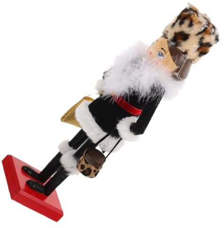 Cabilock Figurine Casse Noisette Femme Main Décoration de Noël pour Maison et Ornement Artistique