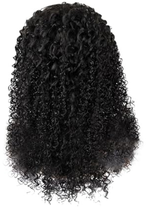 WATIIFUFU Langhaarige Lockige Perücke Damen Synthetische Leichte Lace front Perücke mit Elastischem Verstellbarem Stirnband Hautfreundlich für Party Cosplay Halloween Bequem und Schonend