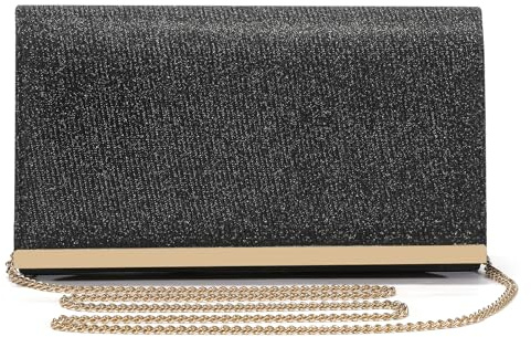 ACILICI Clutch Bags for Women, Sequins Evening Handbag Wedding Bride Prom | Detachable Chain, Magnetic Snap, Elegant Glitter Envelope Crossbody Shoulder Bags Purse for Formal Party Dinner