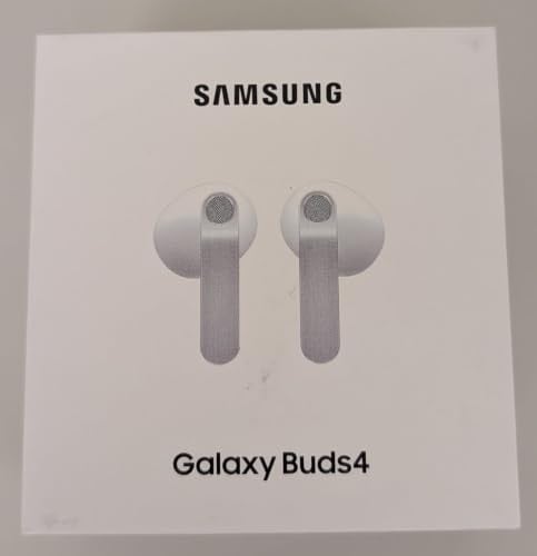 Samsung Galaxy Buds4, Kabellose Bluetooth-Kopfhörer, 1-Weg-Lautsprecher, Geräuschunterdrückung per Adaptive Noise Cancelling, In-Ear-Ohrhörer mit 360 Audio, AI Agent mit Sprachsteuerung, White