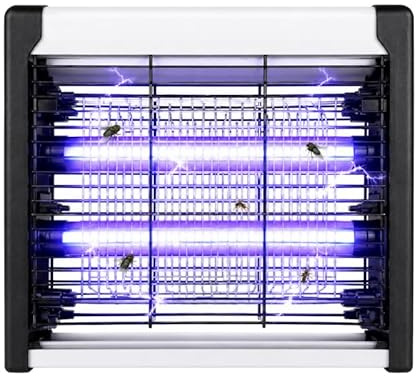 Lámpara Matamoscas Electrico, Antimosquitos 20W, Mata Moscas, Caza Insectos, Atrapa UV Lampara para Mata Mosquitos e Insectos, Control Multi-Insecto, Efecto 100 m².