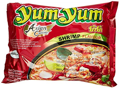 Yum Yum Instantnudeln Shrimps 10 er Pack (10 x 60 g) (0,4 € je 100g)/MHD 18.03.2018