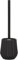 Sealskin Arte Toilet Brush and Holder, Ceramic, Black, 11.8 x 26 x 11.8 cm