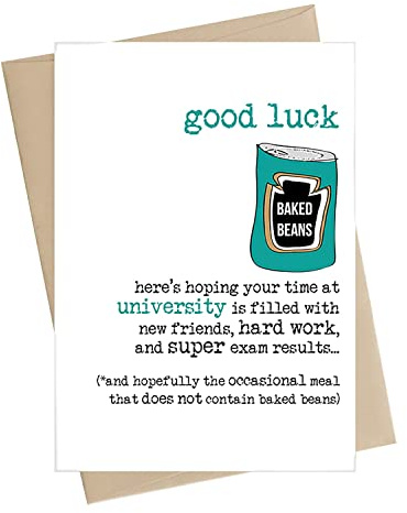 Dandelion Stationery Good Luck At University Sparkle Finished Greeting Card