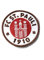 FC St. Pauli Aufnäher, Patch Logo 5 cm farbig - plus Aufkleber Wir lieben Fußball