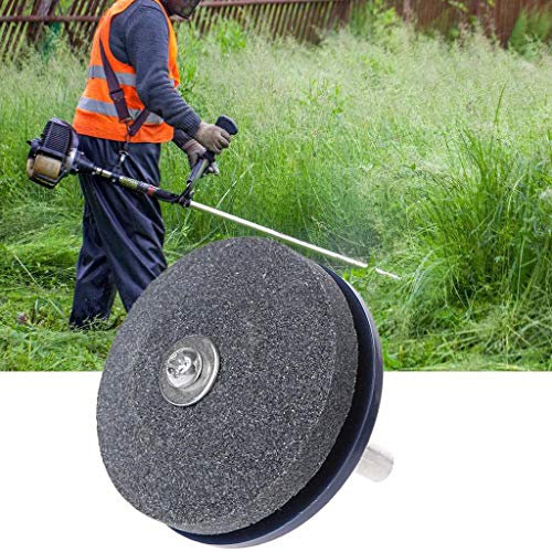 Hergon Electric Knife Sharpener,Universal Lawnmower Knife Sharpener with Rotary Drill,Grinding Garden Tools