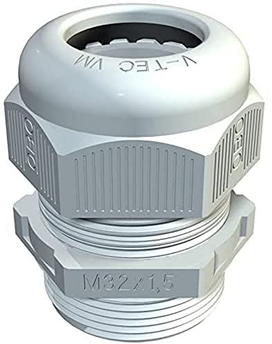 OBO Bettermann® Kabelverschraubung vollmetrisch 50 Stück V-TEC VM20 LGR Ral 7035; Lichtgrau M20 x 1,5