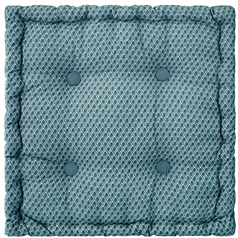 Atmosphera - Bodenkissen Otto - Baumwolle - blaugrün 40 × 40 cm - Blaugrün