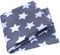 Wollhuhn ÖKO Kinder/Jungen/Mädchen Cooles Elastisches Stirnband/Haarband Bequem Zweilagig Jersey Oder Fleece Viele Motive 21215152 (Sterne Grau/Weiß)