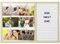 ArtiCasa schrifttafel mit Fotorahmen 57x41x2 cm 145 Zeichen weiß