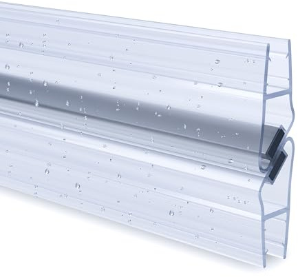 Duschdichtung PVC Ersatzdichtung Duschkabine TYP-8 90° 200cm Glasstärke 8mm