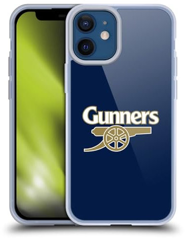 Head Case Designs Offizielle Arsenal FC Gunners Blau Wappen 2 Gelhülle [Militärischer Schutzgrad] Kompatibel Mit Apple iPhone 12 Mini Und Kompatibel Mit MagSafe