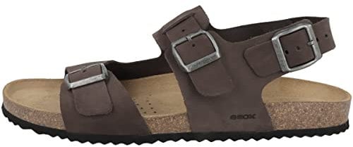Geox Homme U Sandal Ghita A Sandales, Dk Coffee, 42 EU