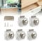 5PCS Push Button Latch Catch Push Door Lock,Keyless Door Lock Pop Up Cupboard Door Knob Latch Chrome for Boat RV Motorhome Caravan Camper Furniture (White)