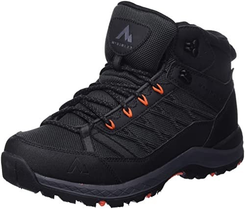 McKinley Herren Kona V Mid AQX Wander-Schuh, Black/Anthracite/Red, 45 EU