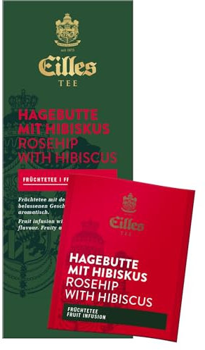 Teebeutel DELUXE Hagebutte mit Hibiskus von Eilles, 25 Stück