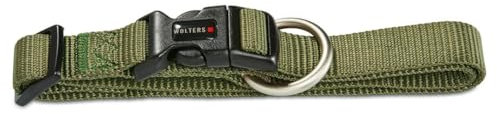 Wolters Halsband Professional extra-breit, Farbe:Olive, Größe:M 28-40 cm x 20 mm