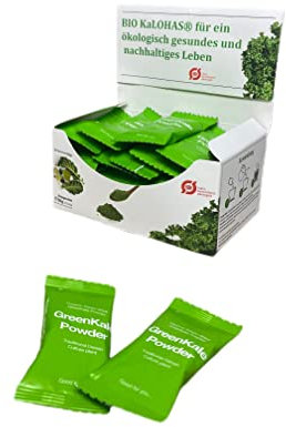 KaLOHaS+ - Bioaktives Grünkohl Pulver - schonend gefriergetrocknet - 100% Grünkohl - GMO frei - vegan freundlich - Portioniert verpackt