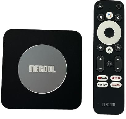Android TV Box KM2 Plus, Android 11.0 Amlogic S905X4-B 2GB RAM 16GB ROM 2.4G & 5G WiFi BT5.0 USB 3.0 Unterstützt HDR10+, HDR10, H.265, Prime Video 4K HDR Box (Schwarz)