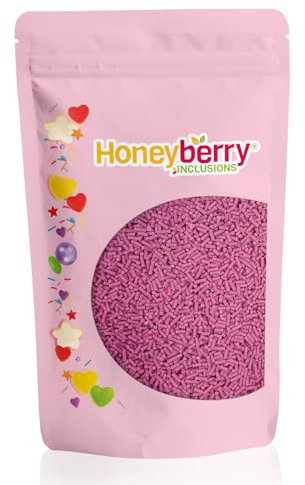 Zuccherini Decorativi per Dolci Naturali e Commestibili 200g – Codette di Zucchero Colorate Perfette per Decorare Torte, Biscotti e Dessert - Prodotto nell'UE - (Vermicelli Viola)