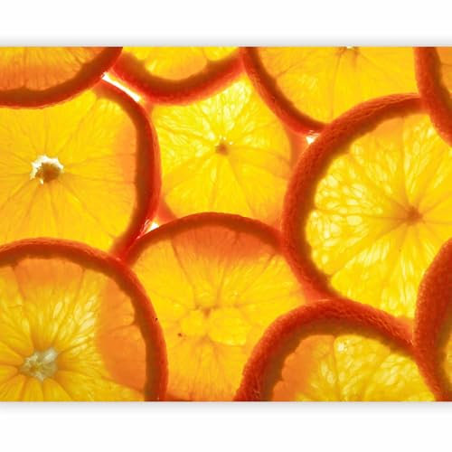 murando - Fototapete Premium-Vlies Zitrusfrucht 100x77cm Foto Tapete Schlafzimmer Wohnzimmer Vliestapete XXL Motivtapeten Bildtapete 3d Effekt Wand Dekoration Flur Küche Orange Obst Fruit Essen