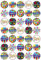 35 x Congratulations Mix Edible Wafer Cupcake Toppers Cake Party Decorations