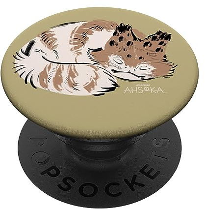 Star Wars Ahsoka Sabine Wren’s Sleeping Loth-Cat Sumi-e PopSockets Klebender PopGrip
