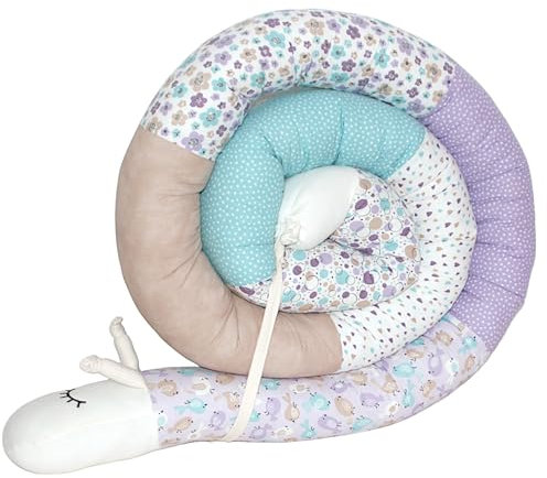 Bettschlange/Bettschnecke XXL (Motiv Birds) Länge 250cm **personalierbar**Seitenschläferkissen