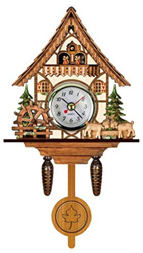 Topiky Vintage Wanduhr, Kuckucksuhr, Retro Holz Kuckuck Vogelhaus Wanduhr, Heimdekoration, Hängende Kuckucksuhr, Automatische Schaukel, Glocke, Pendel, Heimdekoration, Skandinavischer