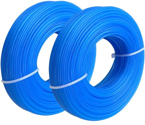 Hilo para desbrozadora, diámetro de 1,6 mm, hilo de 100 m, hilo de nailon (1,6 mm x 100 m)