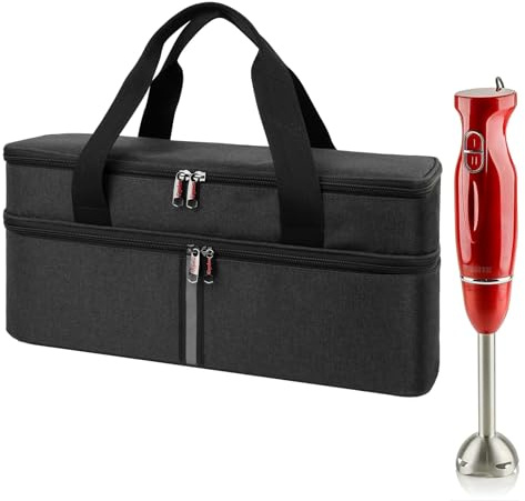 Kingshion Storage Bag for Hand Blender, Carrying Case for Immersion Blender Handheld, Stick Blender Travel Storage Organizer (Bag Only)