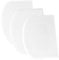 SURDOCA Dough Scraper Bench Scraper - 3P 5.9x4.3 Plastic Flexible Bowl Scraper, Sharp Edge & Angles Cake Scraper. Non-Slip Bakeware Decorating Tools Sculpting & Modeling Tools - Pure White