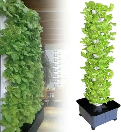 KKMNDE 45-Topf Hydroponic Tower Spiel, Aquaponic Kultivierung,