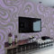 Baketron Modern Purple and Grey Geometric Wallpaper Murals Abstract Stripe Wallpaper Galaxy Glitter Textured Wall Paper Roll for Living Room Bedroom Adults Teenager Feature Wall
