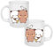 2 tazas de café BubuDudu, taza de cerámica de 300 ml, oso lindo, panda, BubuDudu, pareja de amantes, taza de café impresa, taza de té de cerámica blanca, regalos dud-u para parejas, novio