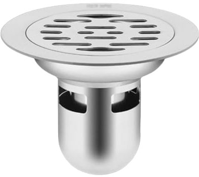 Scarico a pavimento in acciaio inox, rotondo, per doccia e doccia, antiodore, per bagno duraturo