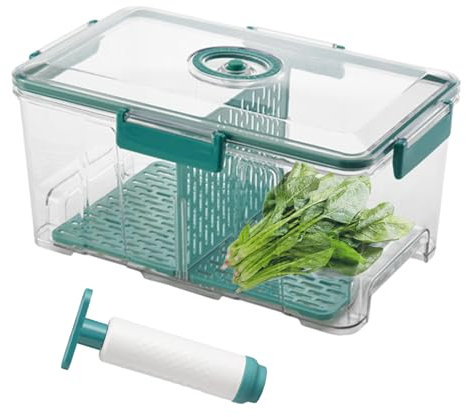 Récipients scellés sous vide, récipient de stockage hermétique pour les aliments, Conteneur de stockage de minuterie transparent, Récipient allant au micro-ondes pour mariner le poisson, boîte de rang