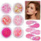Lilbitty Lot de 6 gels transparents à paillettes pour le visage et le corps, pour enfants et adultes, paillettes brillantes pour maquillage, cheveux et travaux manuels, rose et or