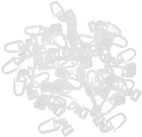 Mipcase 36 Pezzi ganci per tende per gazebo Ganci per tende sostituzione Accessori per tende doccia Tendalino sostitutivo per gazebo con griglia ganci per tende per tende da doccia bianca