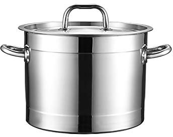 GUHPZA Olla con Tapa de Acero Inoxidable, Olla para cocinar en casa, 60 x 40 cm