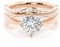 Verlobungsring Damen 925 Sterling Silber/9K/14K/18K Gold Verlobungsrine 1.049-3.049 Karat Rundschliff 5A Zirkonia/Moissanit/Laborgezüchteter Diamant Ring Set Eheringe Personalisierte Ringe-R