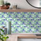 Tile Stickers 30X30CM Apple Green Self Adhesive Peel and Stick Wall Tiles,Stick on Tiles Kitchen Bathroom,Vinyl Wall Tiles, Waterproof Removable Backsplash for Kitchen