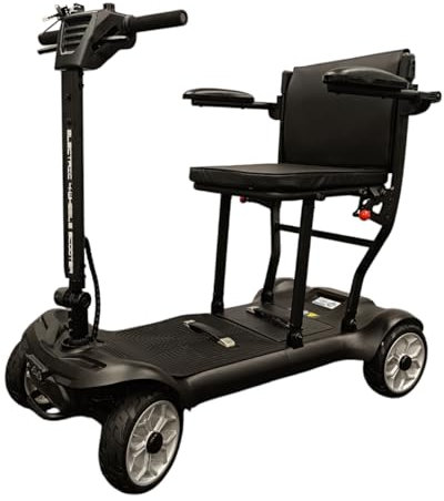 Mobility Scooter Lightweight Folding 12Ah Removable Li-ion Battery Boot Travel Scooter Portable Compact