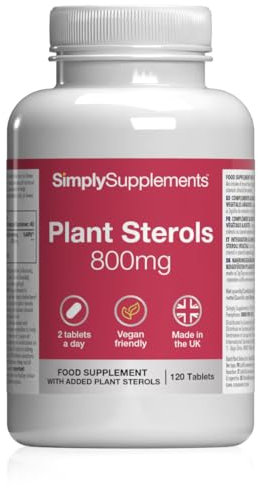 Plant Sterols 800mg | Helps Maintain Normal Cholesterol Levels | with Beta-Sitosterol | 120 Vegan Tablets | Vegan & Vegetarian Friendly | Manufactured in The UK