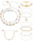 TPZORJX 11Pcs Muschelkette Damen, Muschel Halskette Armband Set mit Boho Schmuck, Damen Böhmischer Stil Perlenarmband Set Fußkette Muschel Dekor Boho Schmuck Damen Kette Muschel
