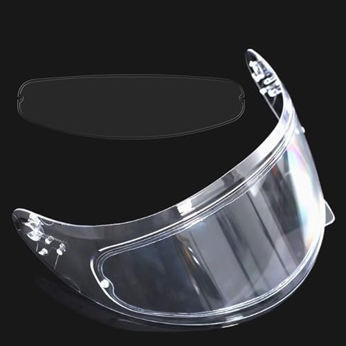 Madlife Garage Helmet Anti-Fog Visor Insert Motorcycle Anti Fog Film,Universal Protective Film Transparent Visor Sticker,27*8.5cm