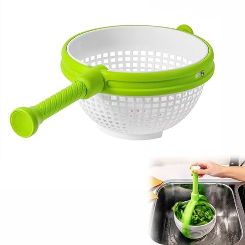 Escurridor de Lechuga, Escurridor de Verduras, Colador de Cocina, Para Lavar y Secar Ensaladas, Verduras y Frutas