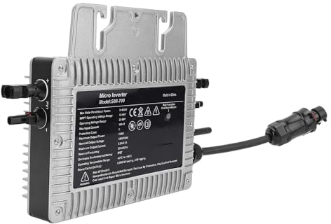 Hamwesh onduleur WiFi 700W, Onde Sinusoïdale Pure MPPT, Empilable pour Systèmes Solaires de Balcon, Solution SoC de Batterie, Panneau Solaire 12V 24V